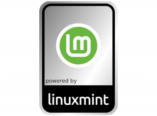 Powered by Linux Mint Aluminum Case Badge